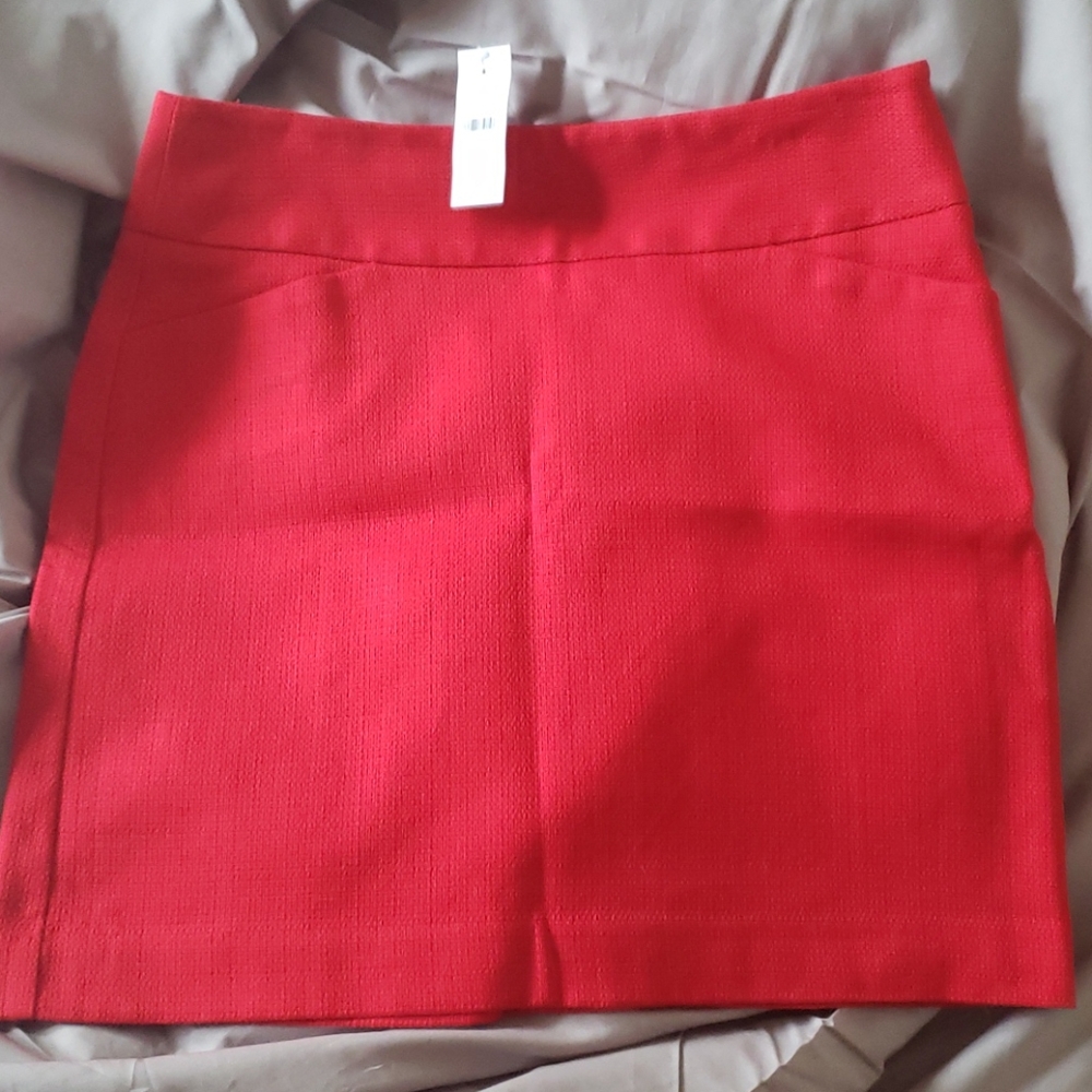 Loft red skirt